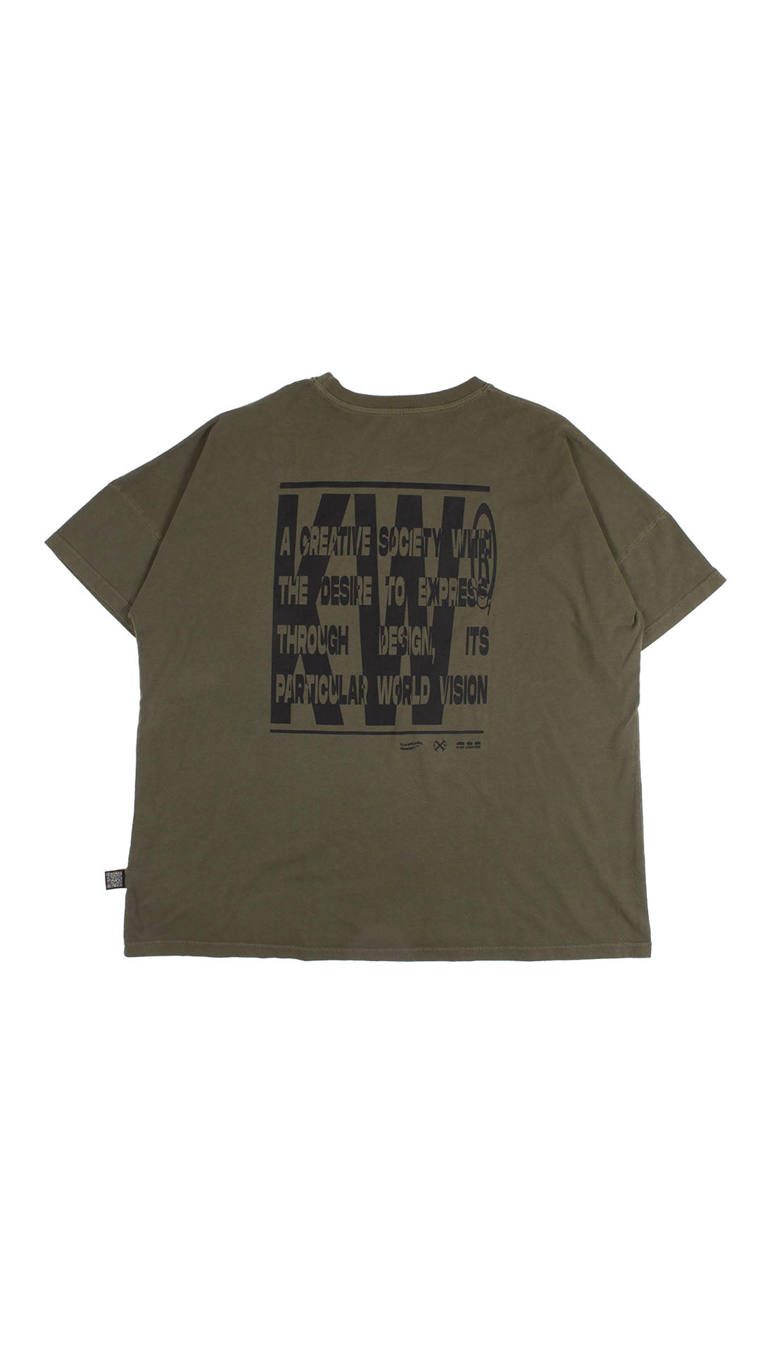 CAMISETA VERDE OVERSIZE MANGA CORTA